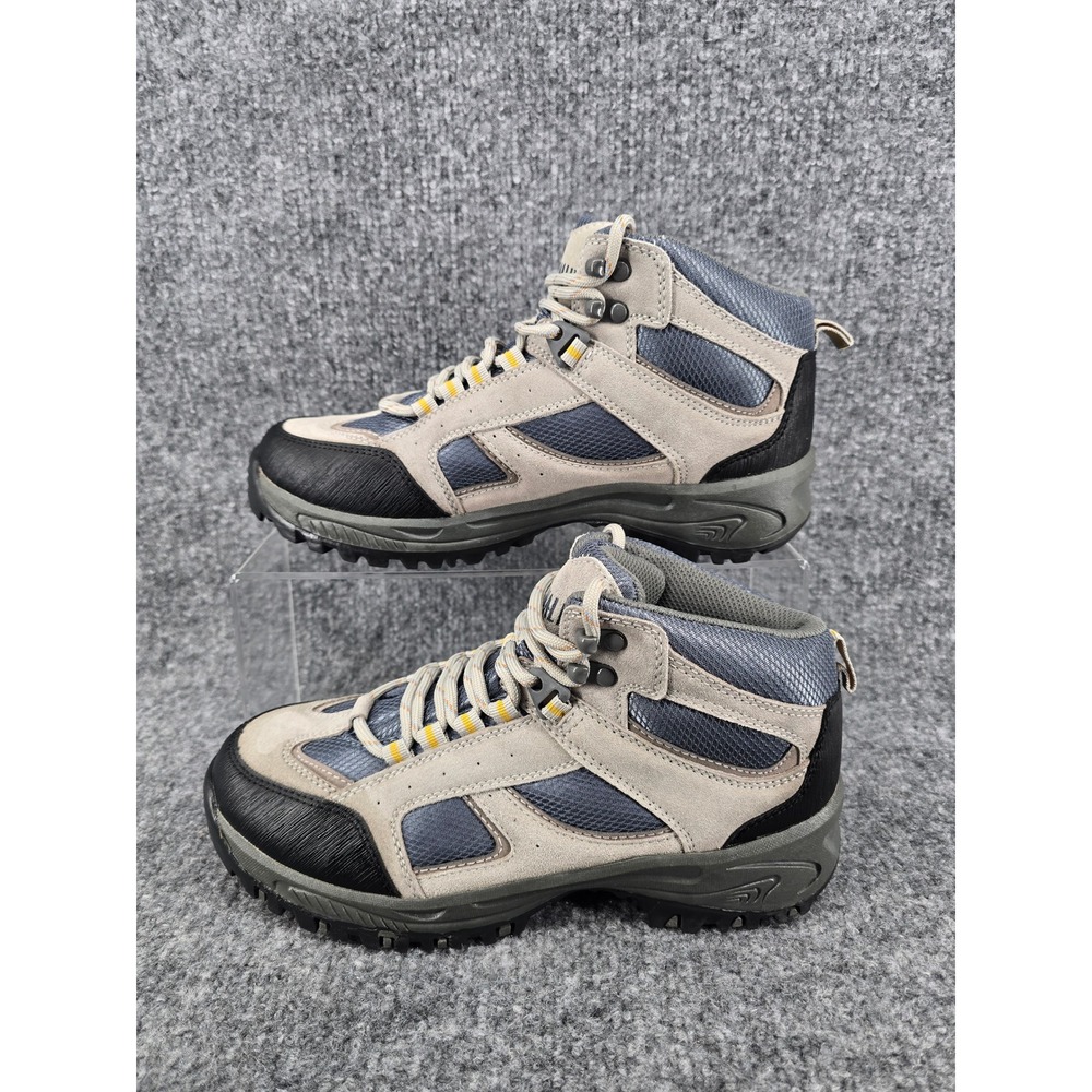 Denali Clearwater Hiking Boots Womens 8 Gray Suede Mesh Mid Trail Shoes Gorpcore